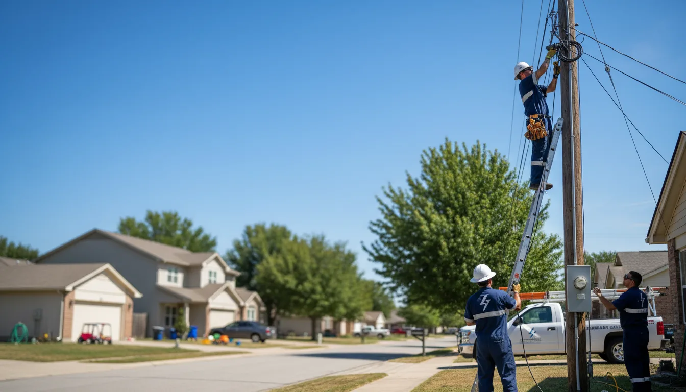 Residential electrician providing installation services in New Blaine, AR